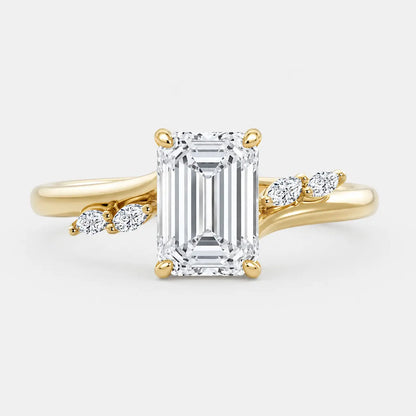 JAZMIRA — Emerald with Marquise Accents