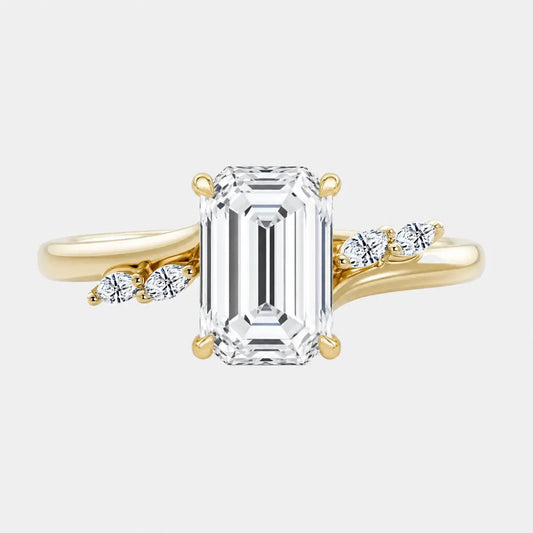 JAZMIRA — Emerald with Marquise Accents
