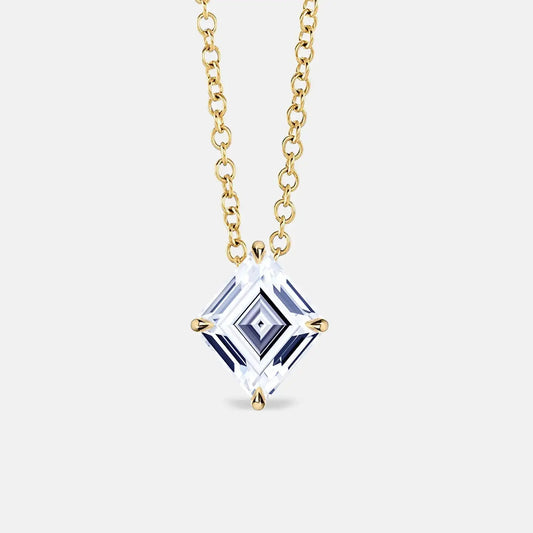 LAURETTE — Lozenge Diamond Pendant Necklace AG & CO Jewellery