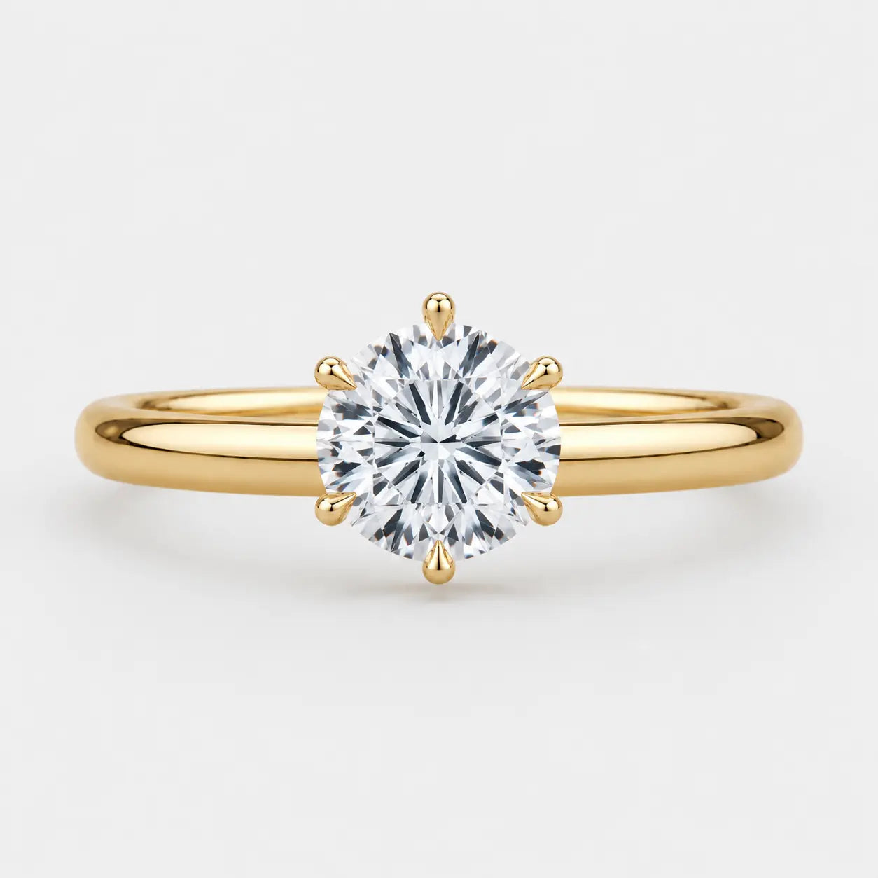 lila - round 6-prong solitaire ring ag & co jewellery