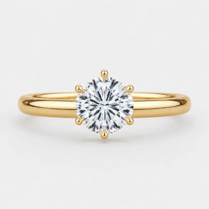 LILA - Round 6-Prong Solitaire Ring