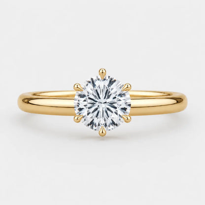 LILA - Round 6-Prong Solitaire Ring AG & CO Jewellery