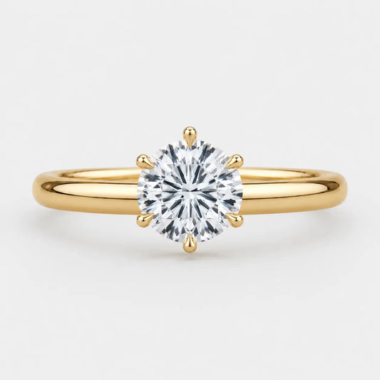 LILA - Round 6-Prong Solitaire Ring AG & CO Jewellery