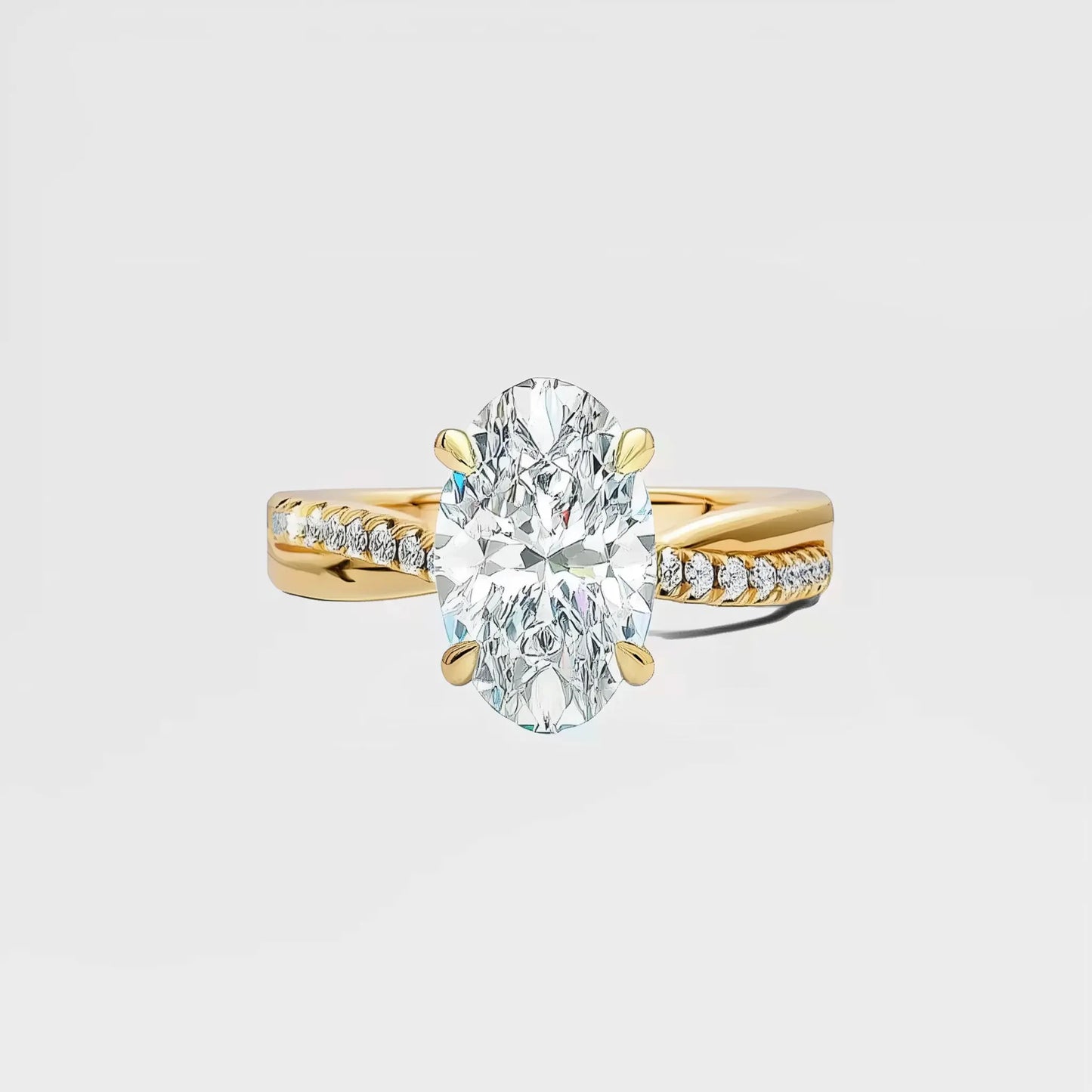 lilliane – solitaire twist pavé band ag & co jewellery