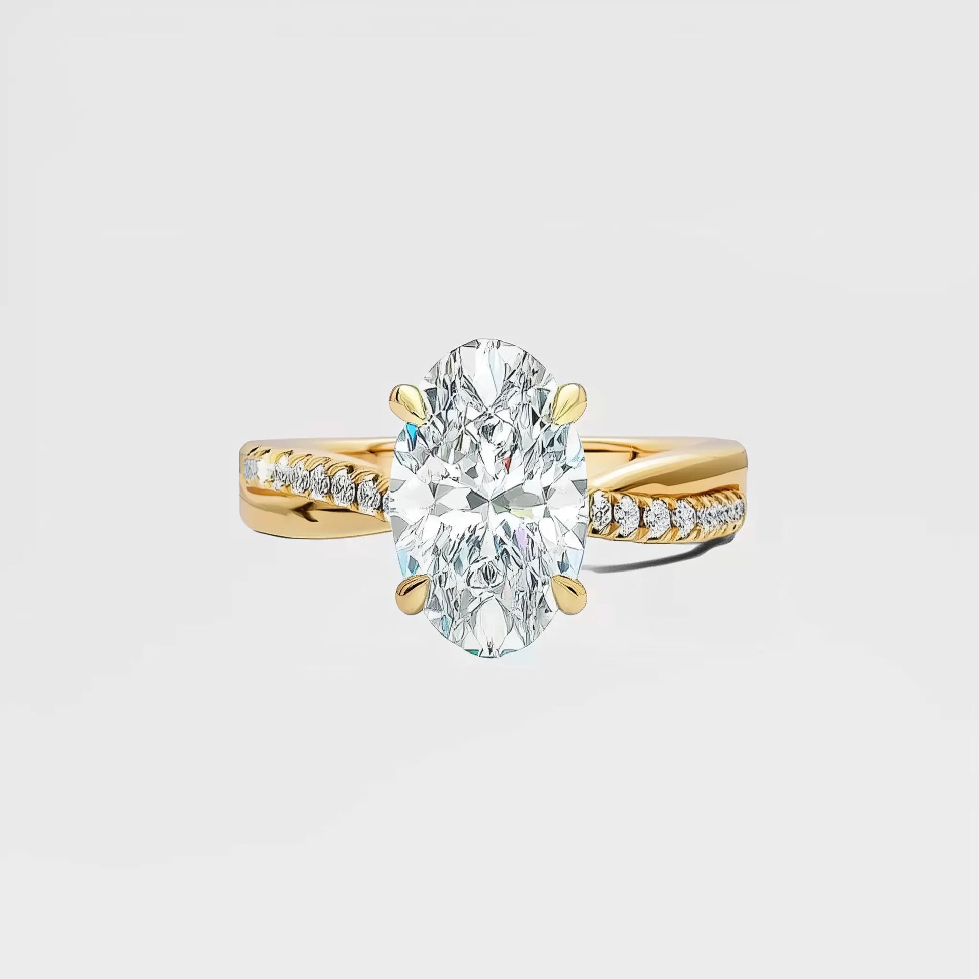 LILLIANE – Solitaire Twist Pavé Band AG & CO Jewellery