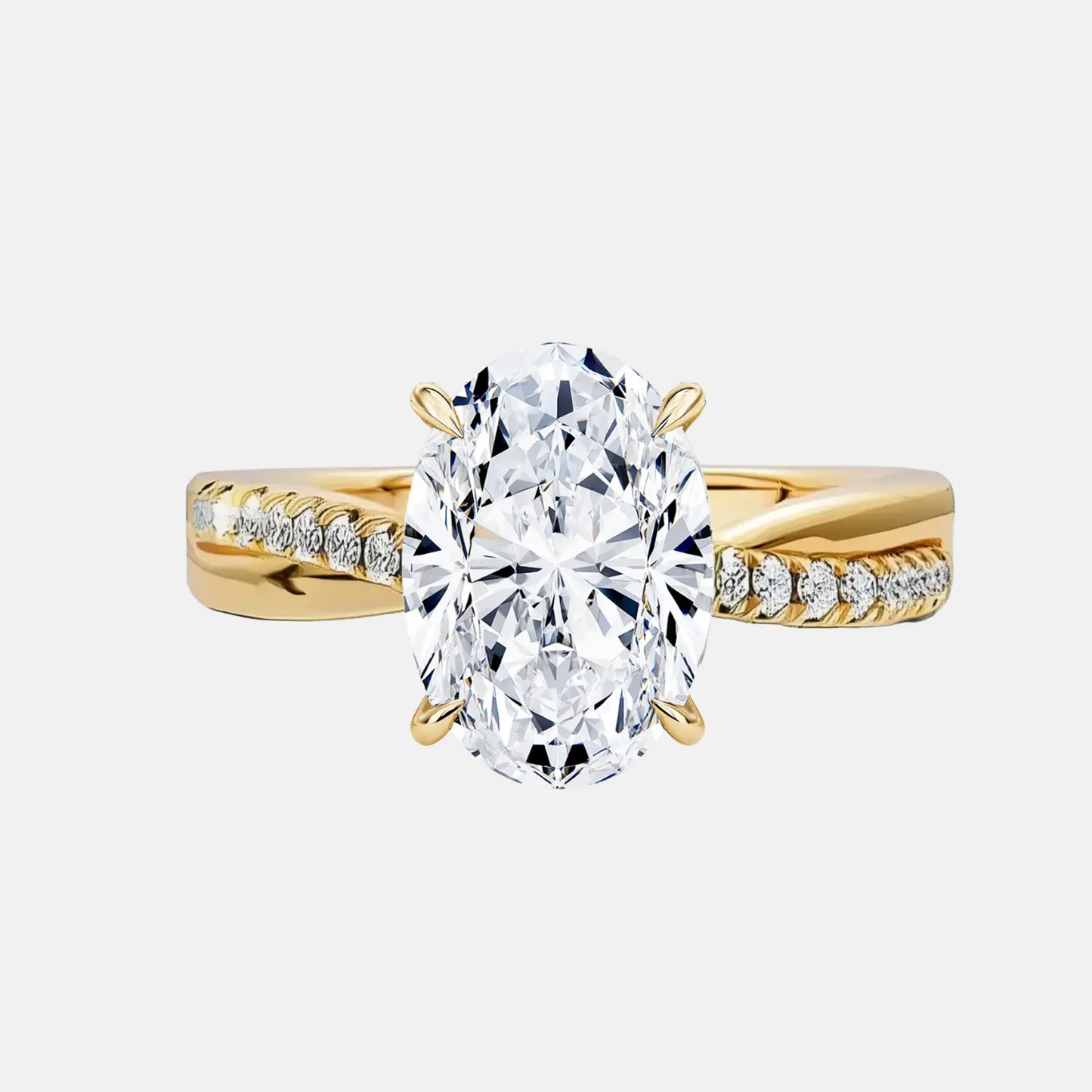 lilliane – solitaire twist pavé band ag & co jewellery