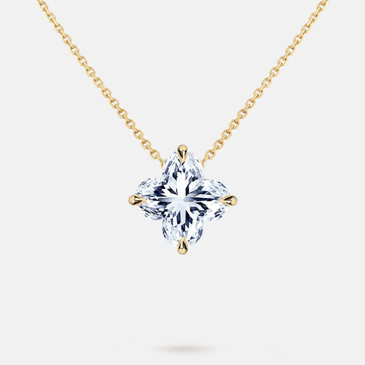 LILY —  Lily Flower Diamond Pendant Necklace AG & CO Jewellery