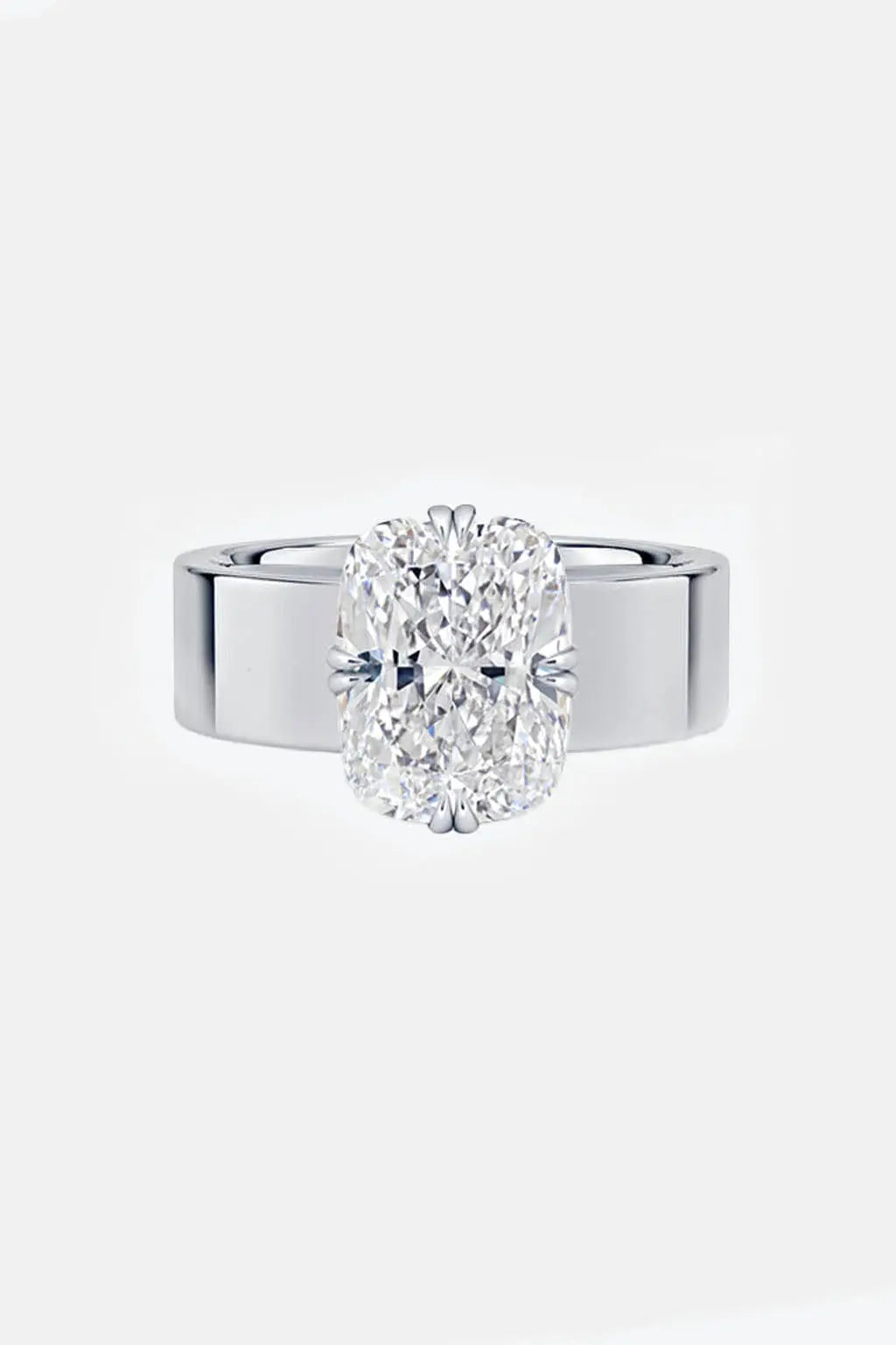 livia – cushion cut cigar band double compass prong solitaire ag & co jewellery