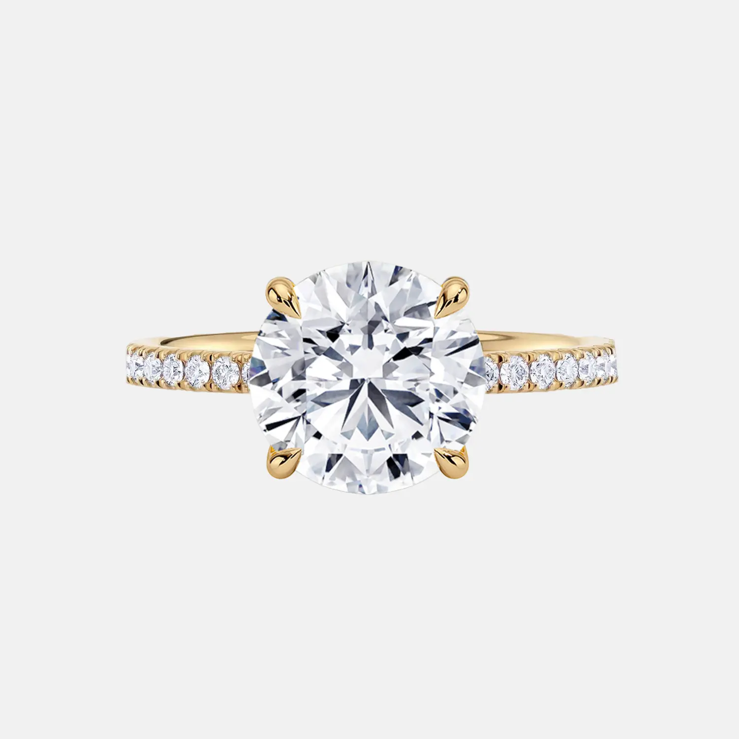 louisa – cathedral trellis pavé solitaire ag & co jewellery