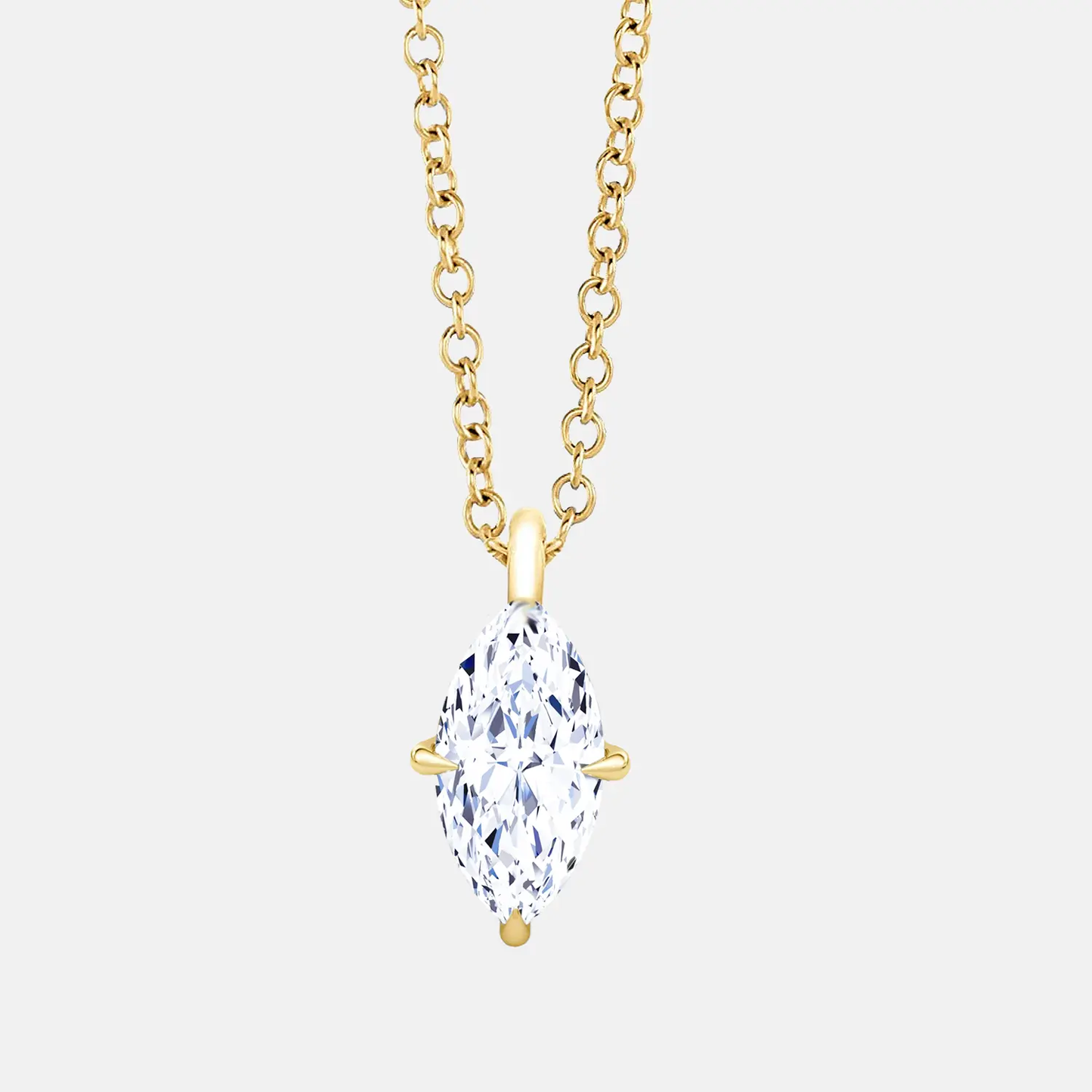 lyra — marquise diamond pendant necklace ag & co jewellery
