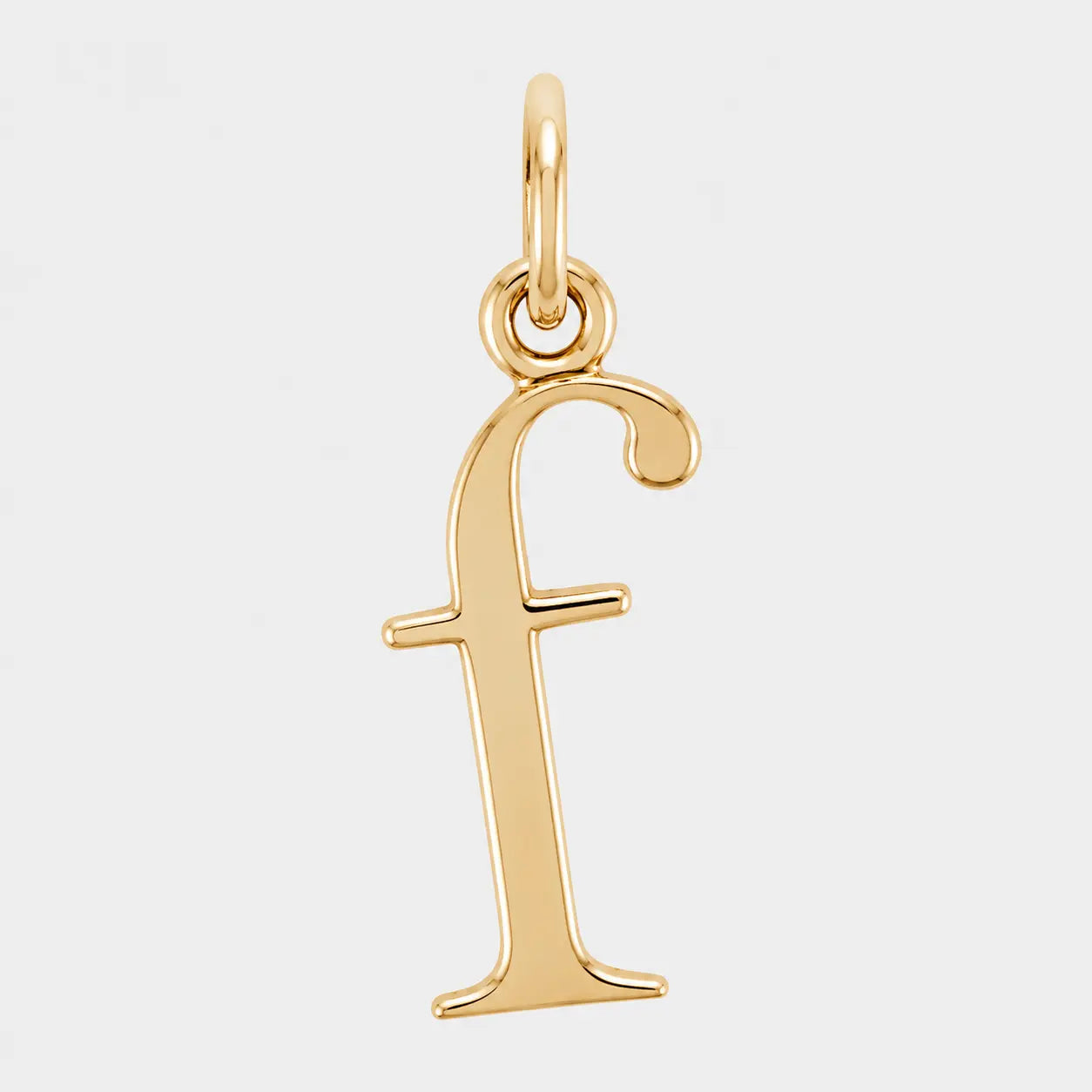 lowercase initial letter pendant 14k gold ag & co jewellery