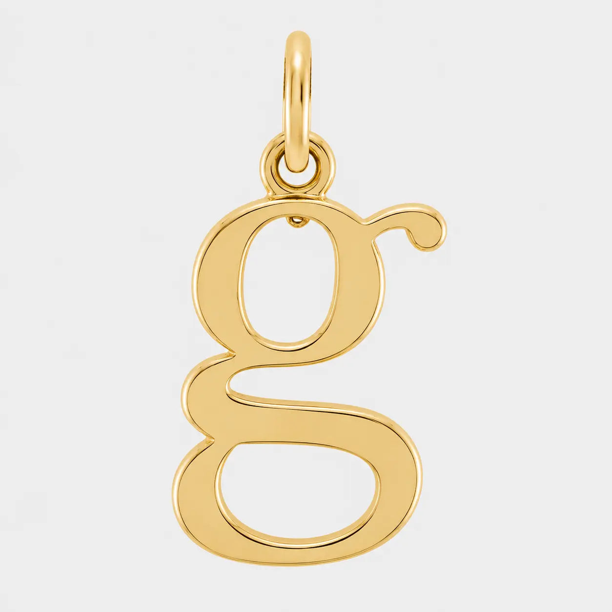 lowercase initial letter pendant 14k gold ag & co jewellery