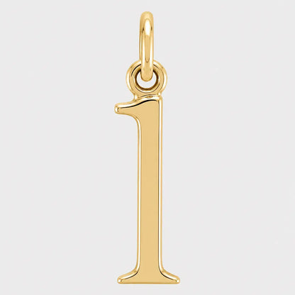 Lowercase Initial Letter Pendant 14K Gold AG & CO Jewellery