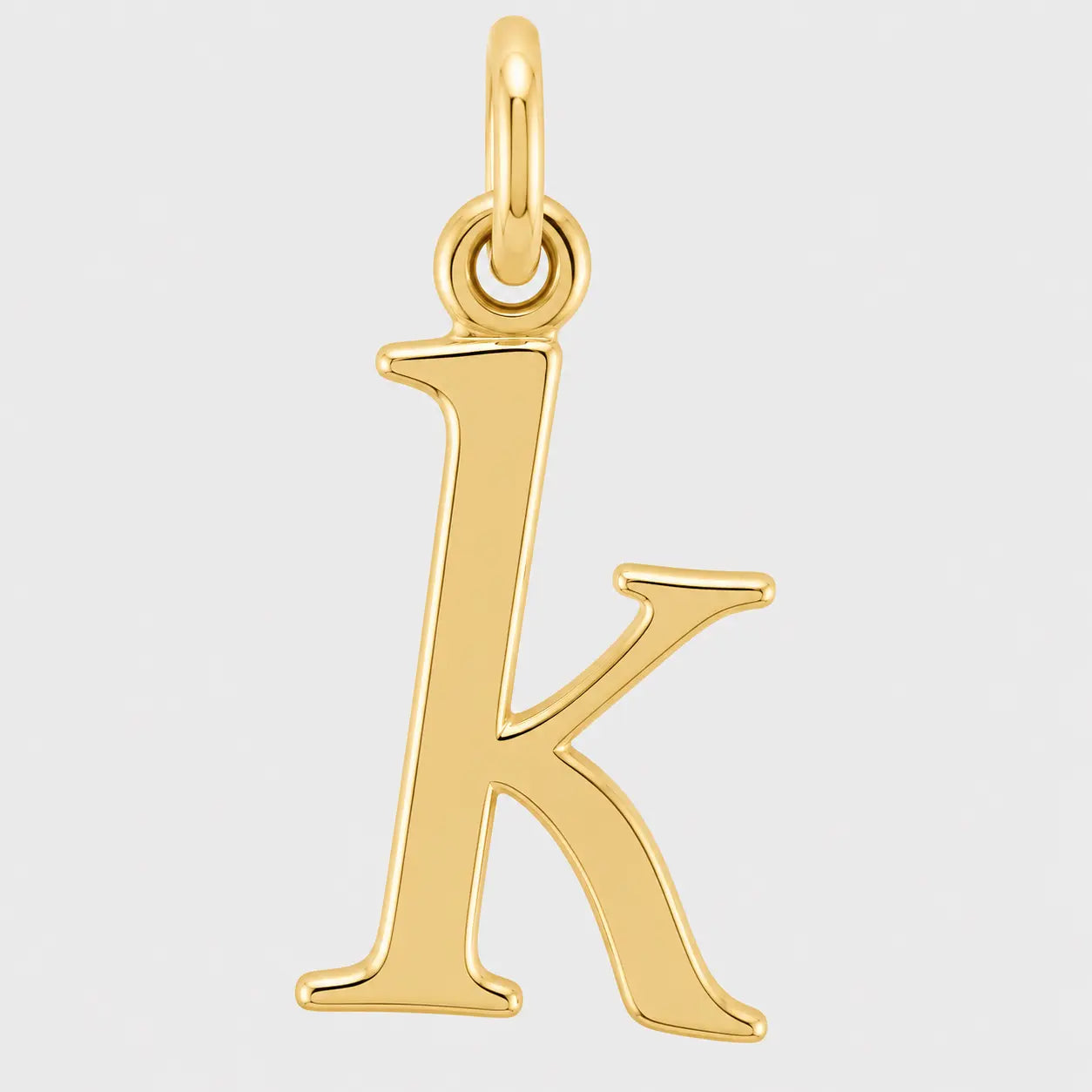 lowercase initial letter pendant 14k gold ag & co jewellery