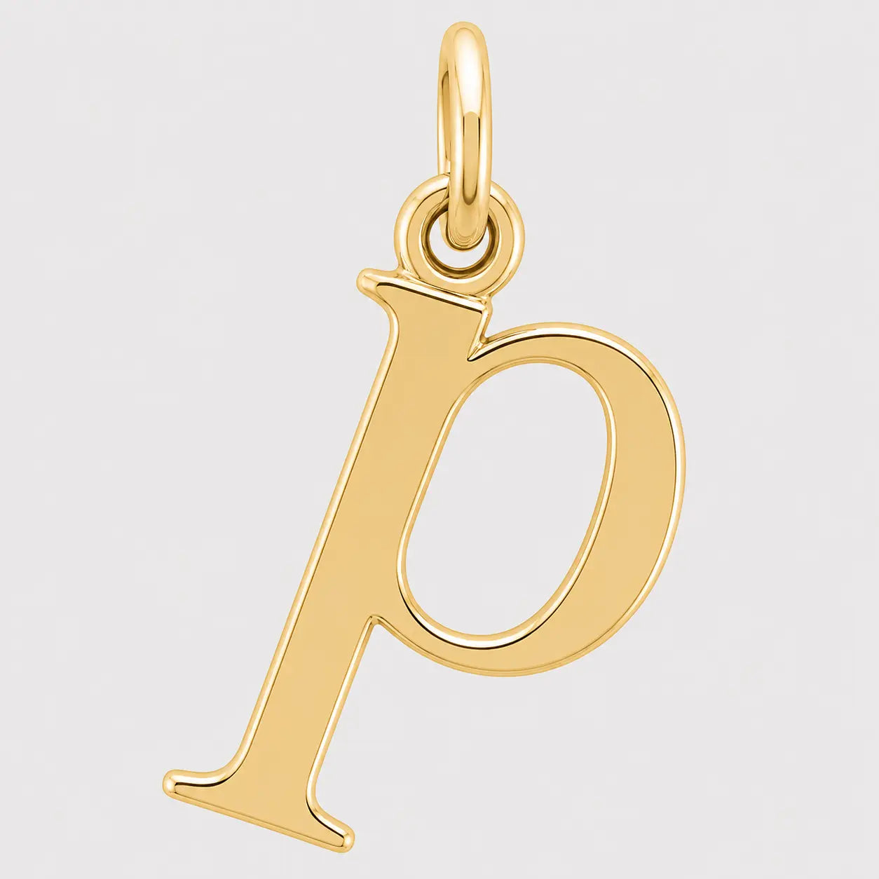 Lowercase Initial Letter Pendant 14K Gold AG & CO Jewellery