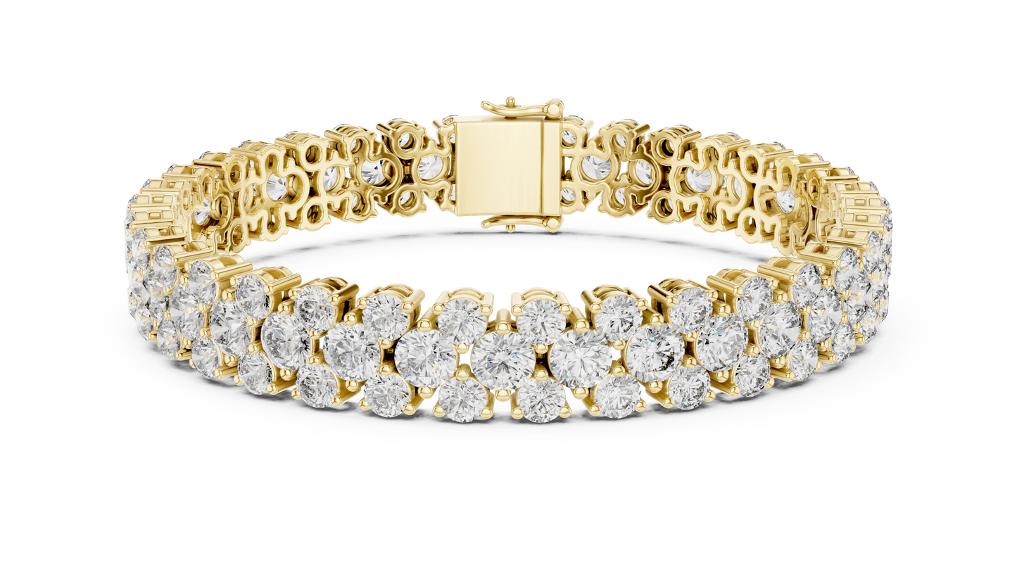 marella — alternating round brilliant diamond tennis bracelet ag & co jewellery