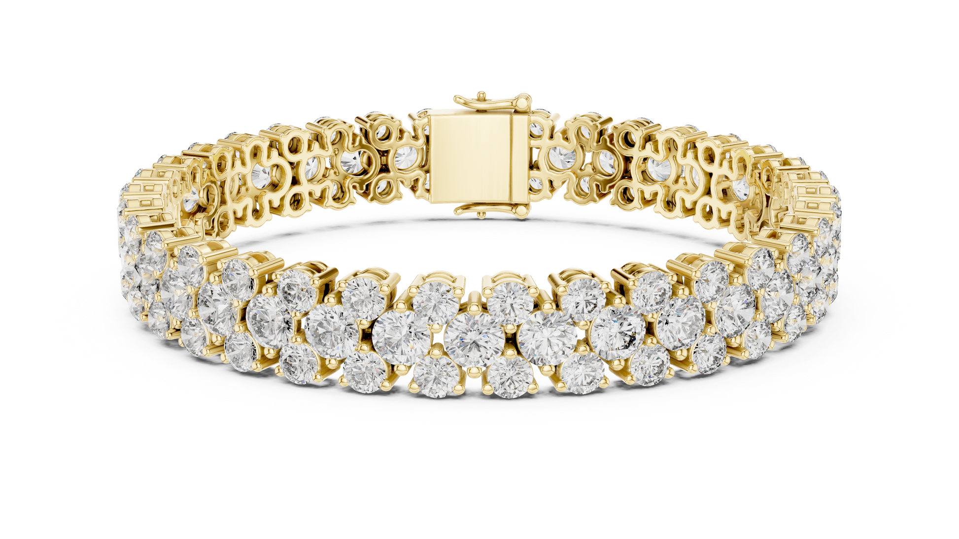 MARELLA — Alternating Round Brilliant Diamond Tennis Bracelet AG & CO Jewellery