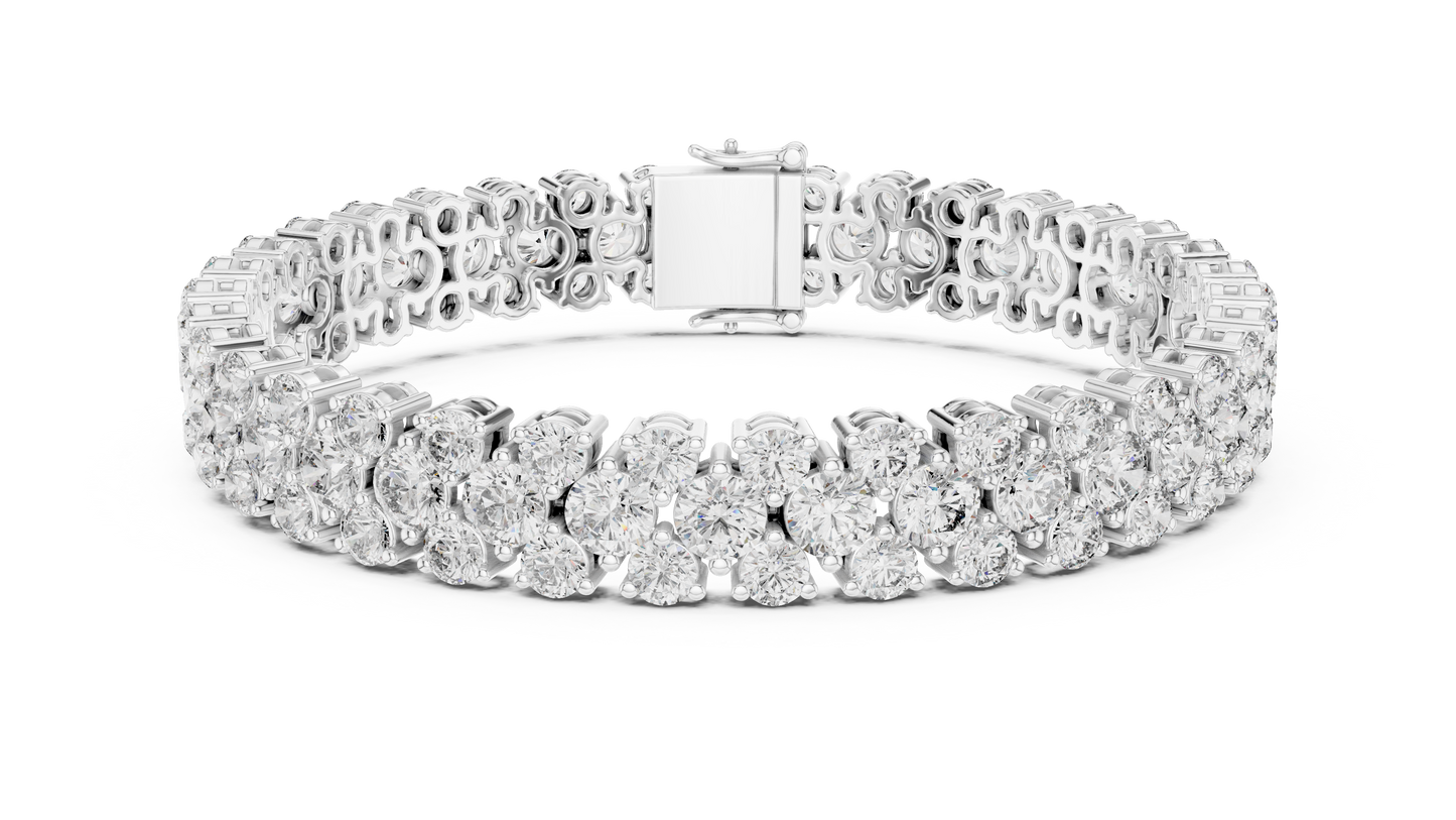 marella — alternating round brilliant diamond tennis bracelet ag & co jewellery