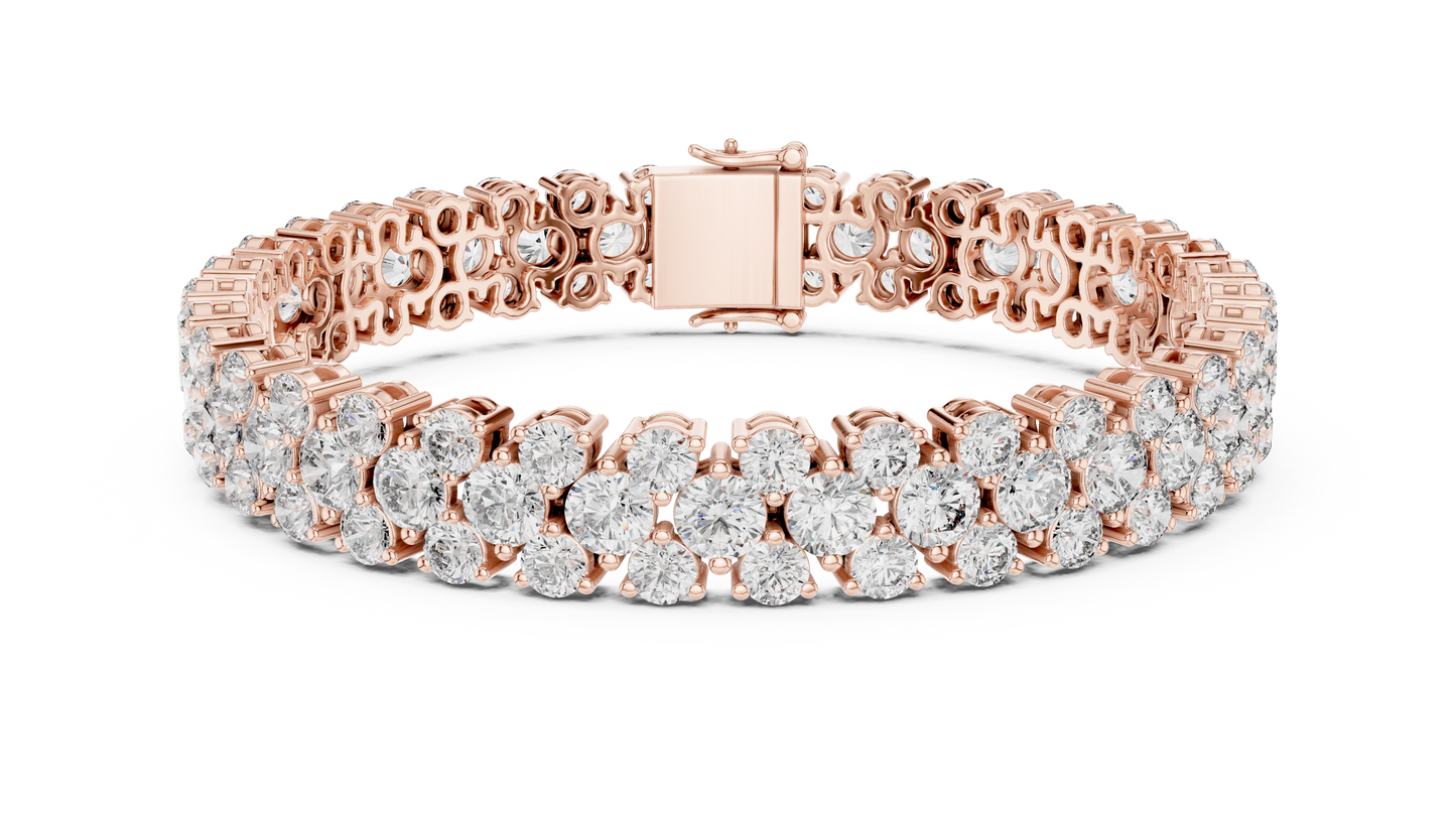 marella — alternating round brilliant diamond tennis bracelet ag & co jewellery