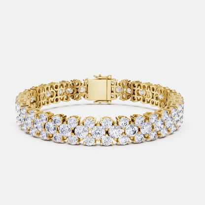 MARELLA — Alternating Round Brilliant Diamond Tennis Bracelet AG & CO Jewellery