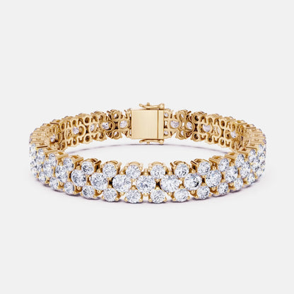 MARELLA — Alternating Round Brilliant Diamond Tennis Bracelet AG & CO Jewellery