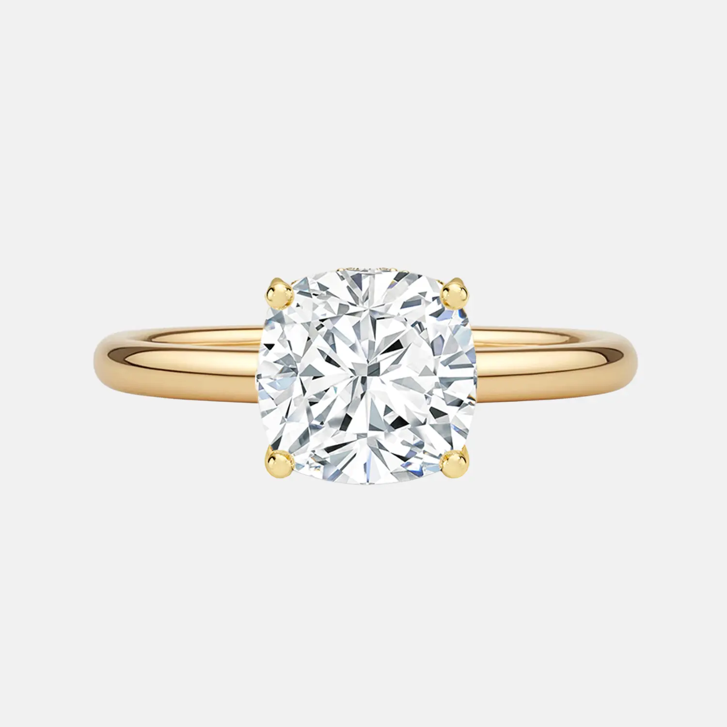 MARLENE Cushion Hidden Halo Solitaire AG & CO Jewellery