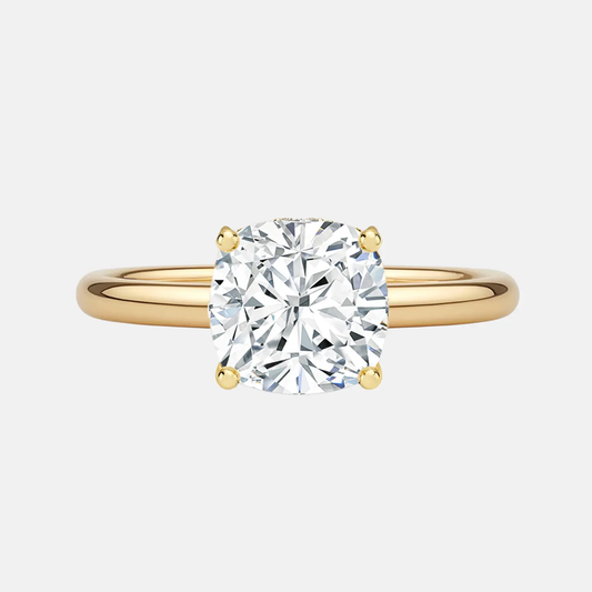 MARLENE Cushion Hidden Halo Solitaire AG & CO Jewellery