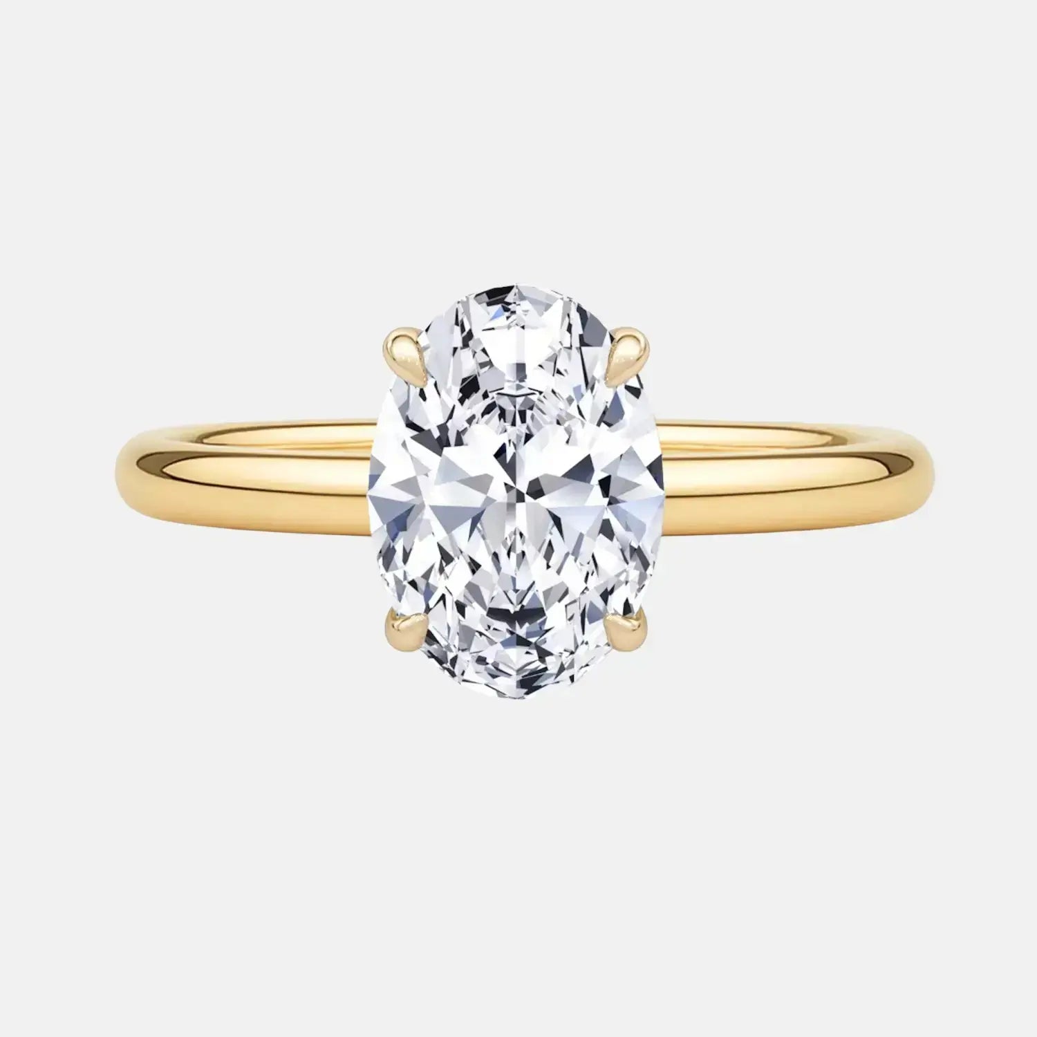 MIA Oval Solitaire with Hidden Halo AG & CO Jewellery