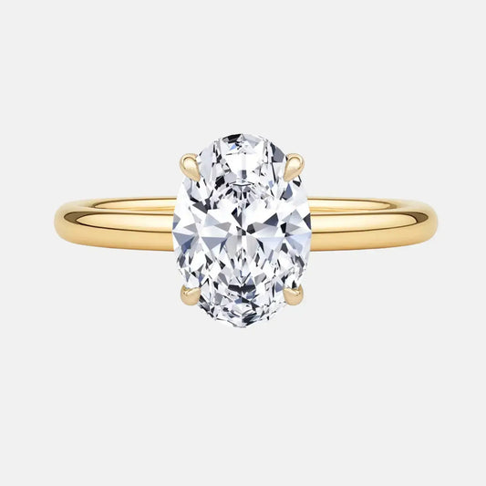 MIA Oval Solitaire with Hidden Halo AG & CO Jewellery
