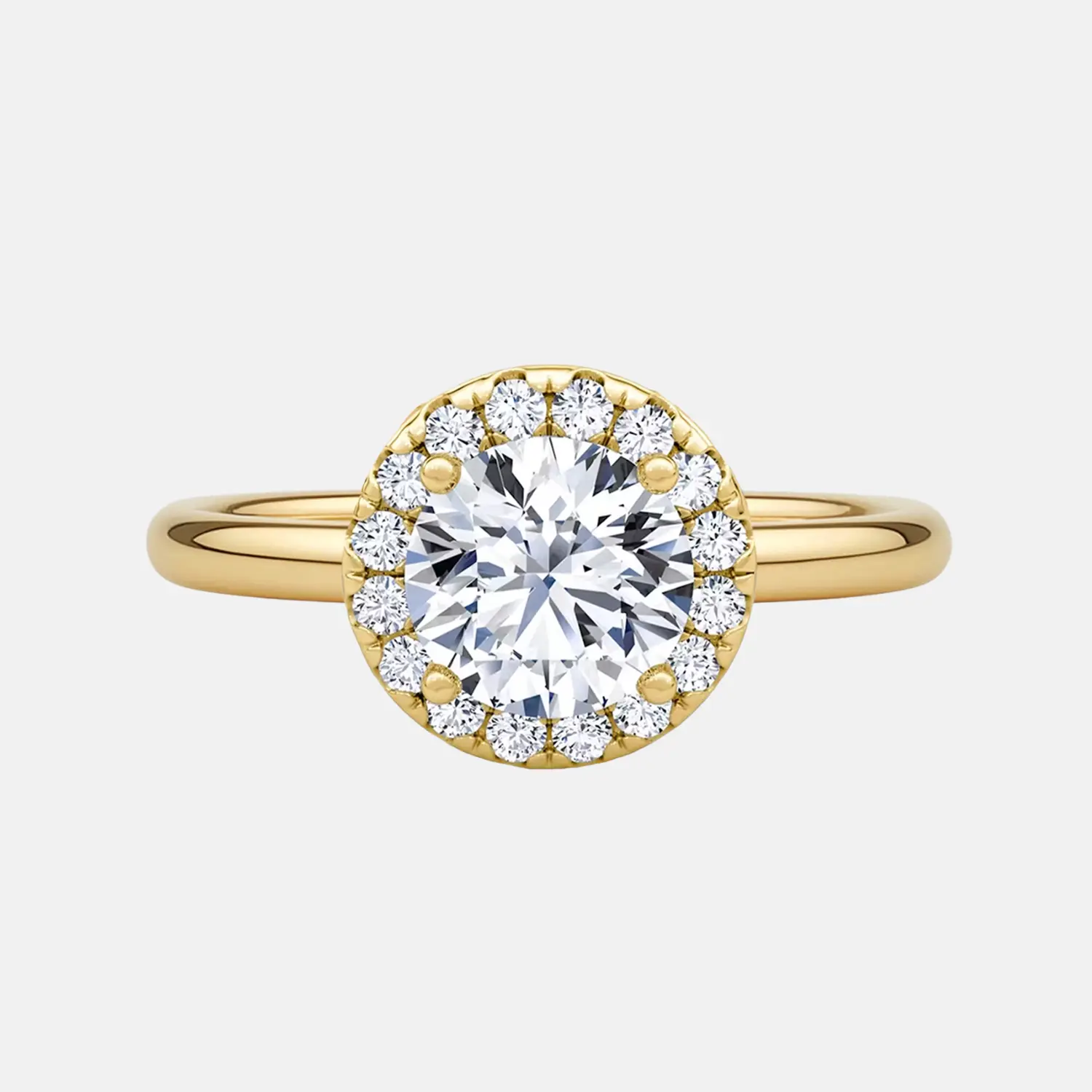 MONIQUE - Halo Cathedral Ring AG & CO Jewellery