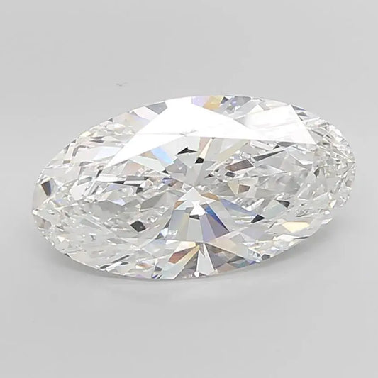 Moval Lab Grown Diamond Elongated Oval 10.00ct  (Colour E, Clarity VVS2, IGI Certified) - AG & CO Jewellery