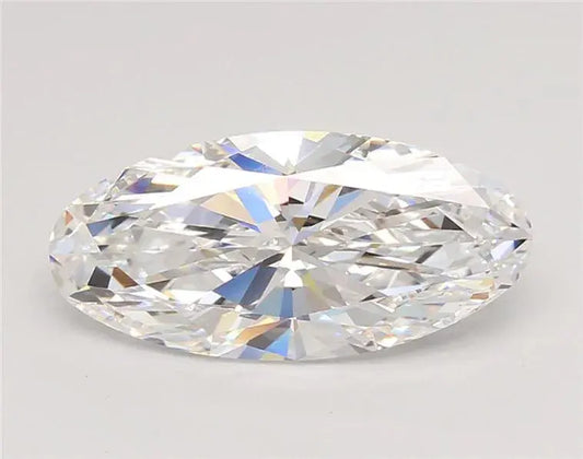 Moval Lab Grown Diamond Elongated Oval 3.00ct Colour D, Clarity VVS2, IGI Certified) - AG & CO Jewellery