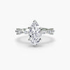 9K White Gold / Marquise