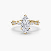 9K Yellow Gold / Marquise