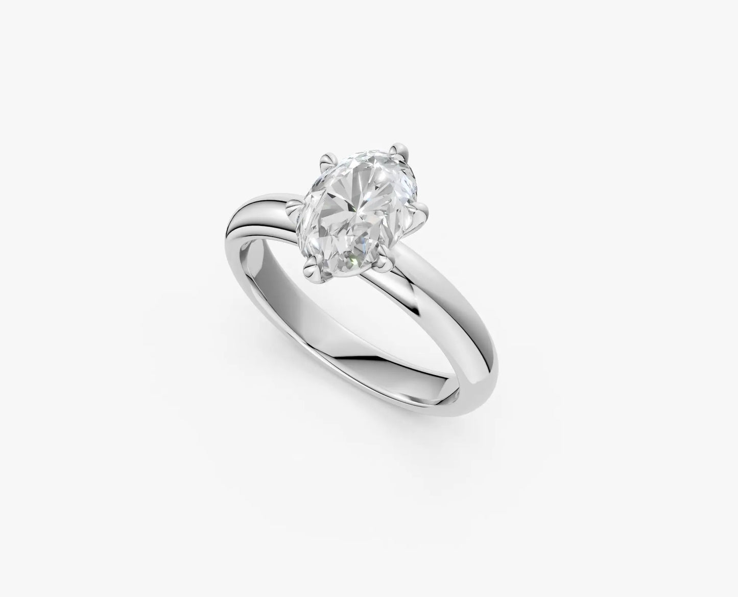 olivia - 6-prong oval solitaire ring ag & co jewellery