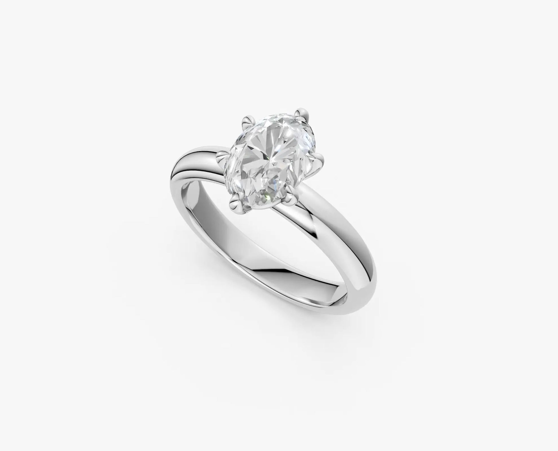 OLIVIA - 6-Prong Oval Solitaire Ring AG & CO Jewellery