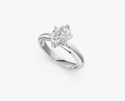 OLIVIA - 6-Prong Oval Solitaire Ring AG & CO Jewellery
