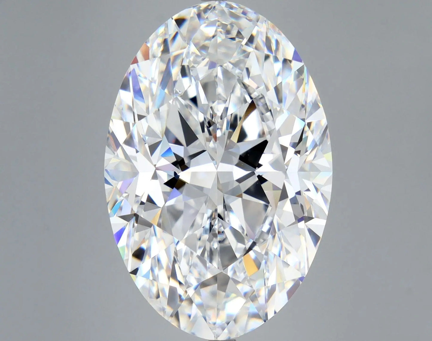 oval 3.97ct d vvs2 ex ex igi  lab grown