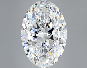 Oval 3.97ct D VVS2 EX EX IGI  Lab Grown