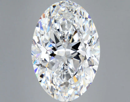 Oval 3.97ct D VVS2 EX EX IGI  Lab Grown