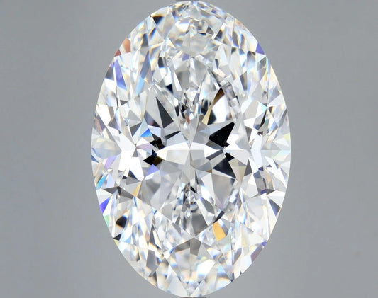 Oval 3.97ct D VVS2 EX EX IGI  Lab Grown