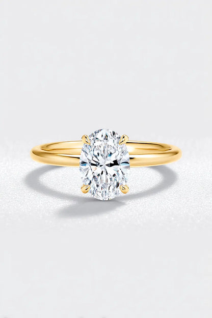 Oval Cut Moissanite Solitaire Ring (1CT-7CT) AG & CO Jewellery