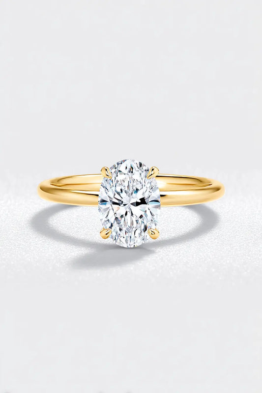 Oval Cut Moissanite Solitaire Ring (1CT-7CT) AG & CO Jewellery