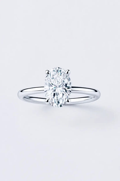 Oval Cut Moissanite Solitaire Ring (1CT-7CT) AG & CO Jewellery