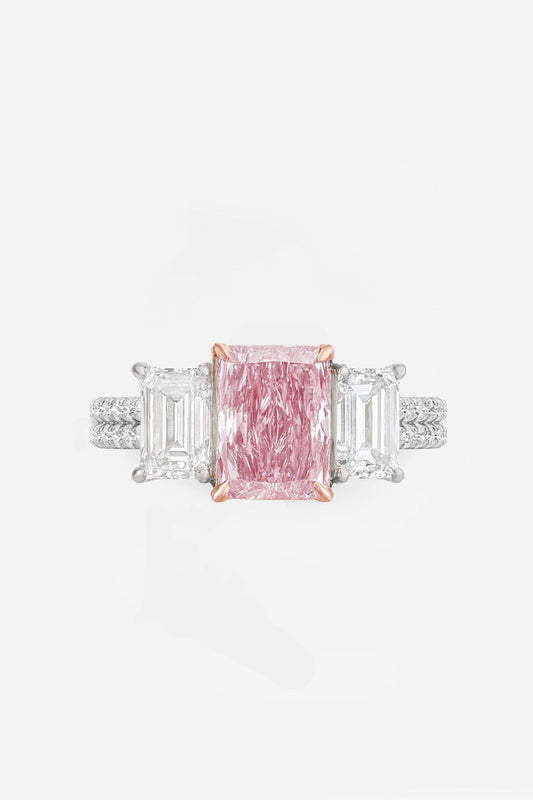 Aurielle – Radiant Pink Trilogy Ring AG & CO Jewellery