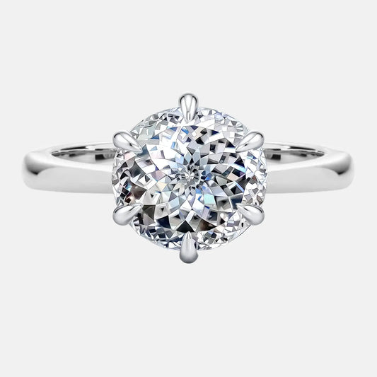 Petal 6 Prong Portuguese Cathedral Engagement Ring
