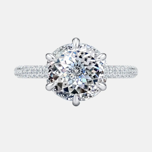 Portuguese Cut Diamond 6-Prong Solitaire Engagement Ring