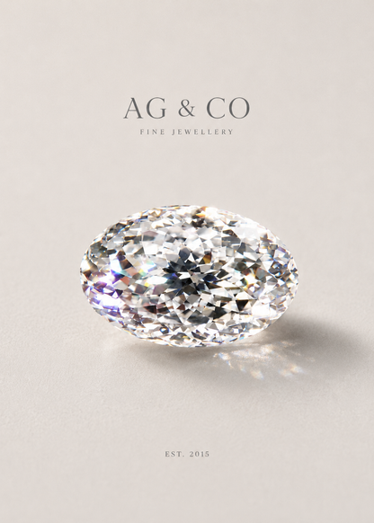 Portuguese Cut Oval Lab Grown Diamond – Rare 161-Facet Brilliant, IGI Certified AG & CO Jewellery
