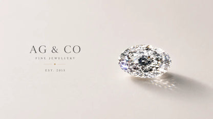 Portuguese Cut Oval Lab Grown Diamond – Rare 161-Facet Brilliant, IGI Certified AG & CO Jewellery
