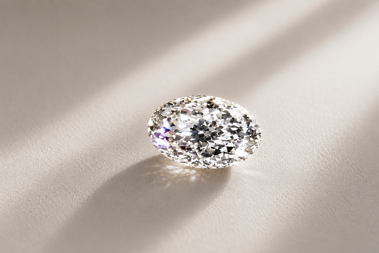 portuguese cut oval lab grown diamond – rare 161-facet brilliant, igi certified ag & co jewellery